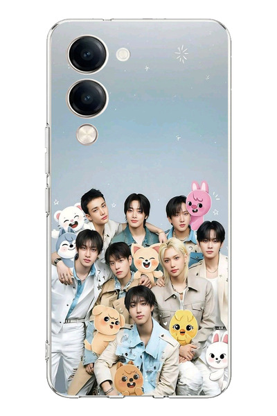 TechTree Vivo Y04 Compatible Tray Kids K-Pop Group and Skzoo Themed Printed S...