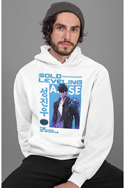 SEVBANO هودي سولو ليفلينج أرايز مطبوع للجنسين قصة فضفاضة أنيمي