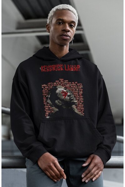 SEVBANO هودي كيندريك لامار رابير مطبوع للجنسين قصة فضفاضة للمغنيين