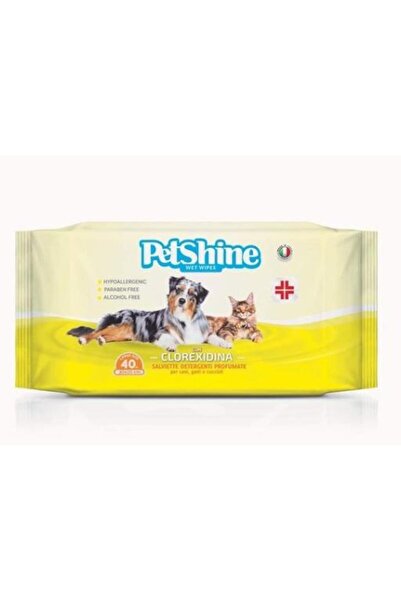 petshine مناديل مبللة كلوركسيدينا، 40 قطعة