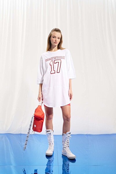 VDR White Sequin Embroidered Tunic 17244