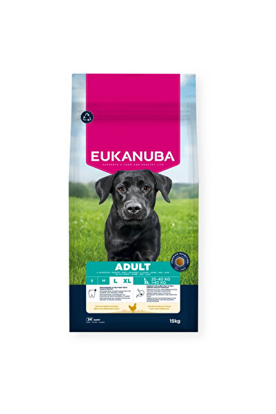Eukanuba Dry food for adult large breed dogs, with fresh chicken 15KG