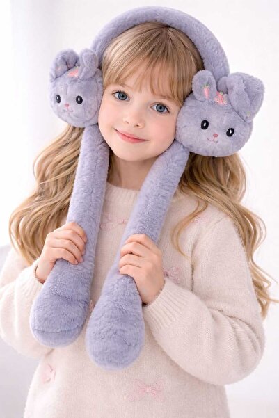 gigigiyim Plush Children's Headphones with Character Sounds and Moving Ears