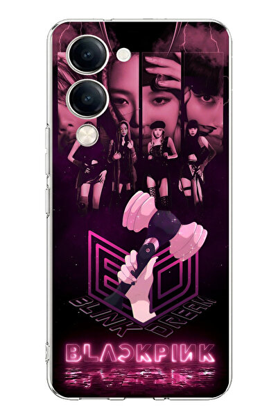 TechTree حافظة سيليكون متوافقة مع هاتف Vivo Y04 من Blackpink مطبوع