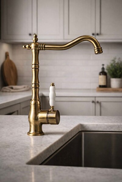 luxury faucet Antik Eskitme Kaplamalı Klasik Seri Mutfak Bataryası