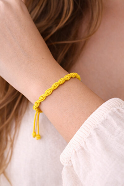Handmade Spiral Makrome Bileklik