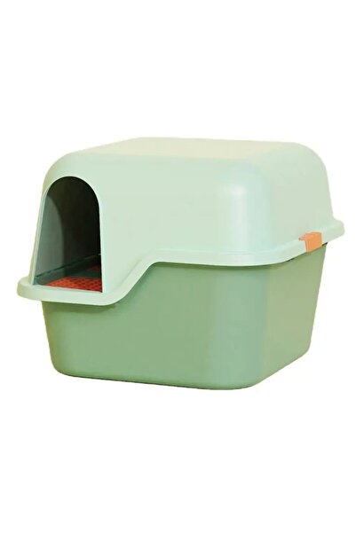 PAKEWAY صندوق فضلات القطط كينج بوكس كاندي - 51×50×39.2 سم - أخضر