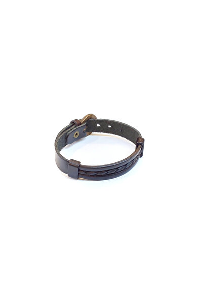 HER ŞEY NOTA www.herseynota.com شادو كرافت – سوار رجالي من الجلد الطبيعي متعد...