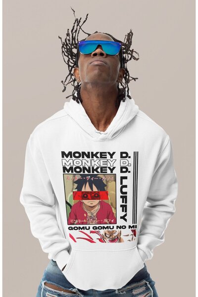 SEVBANO Σχεδιασμός One Piece με στάμπα Unisex Oversize με κουκούλα με χαρακτή...