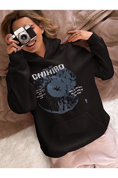 SEVBANO تصميم هودي بيلي إيليش تشيهيرو مطبوع للجنسين قصة فضفاضة للمغنيين