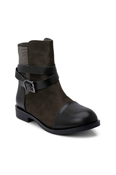 Sofia Store Women's casual boots with studs and straps made of eco-leather Nico