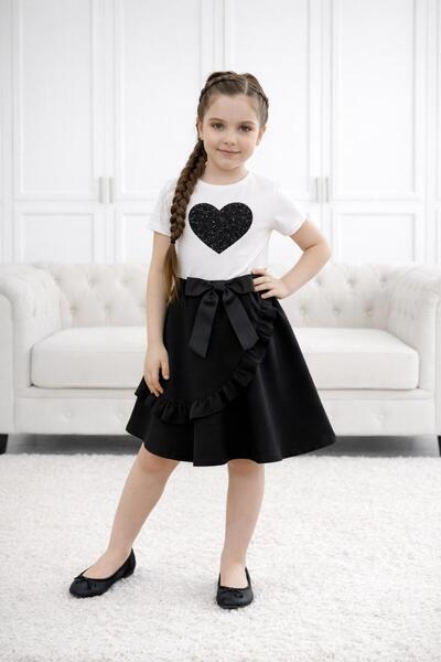 Kuraff Giyim KIZ ÇOCUK ÖNÜ FIRFIRLI ÖZEL GÜN 23 NİSAN GÖSTERİ TAKIM