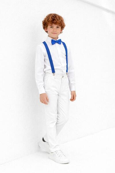 Kuraff Giyim Boys' April 23 October 29 White Suit Combination