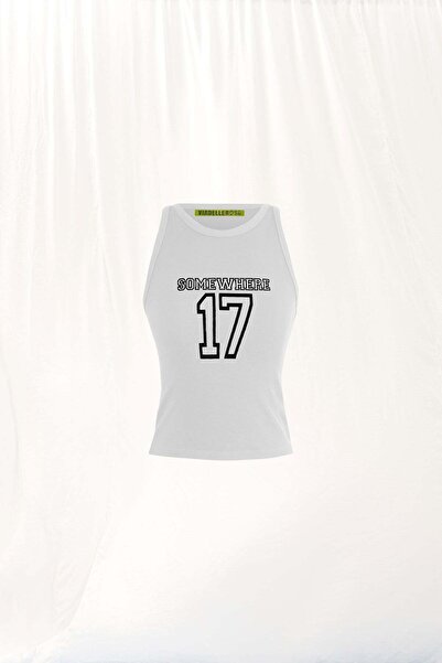 VDR White Printed Corded Fabric Athlete 17016