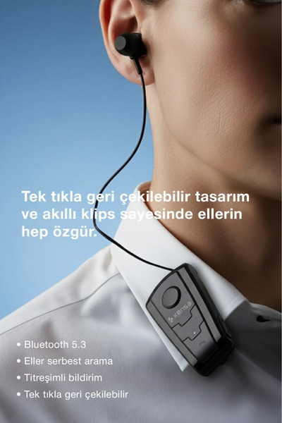 Dynego KB200 Bluetooth 5.0 Kulaklık Yeni Nesil Makaralı Ios Android Uyumlu Ti...