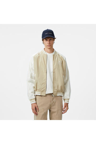 Tommy Hilfiger Jeans Graphic Su İtici Erkek Bej Ceket
