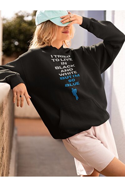 SEVBANO هودي مطبوع عليه تصميم بيلي إيليش للجنسين قصة فضفاضة