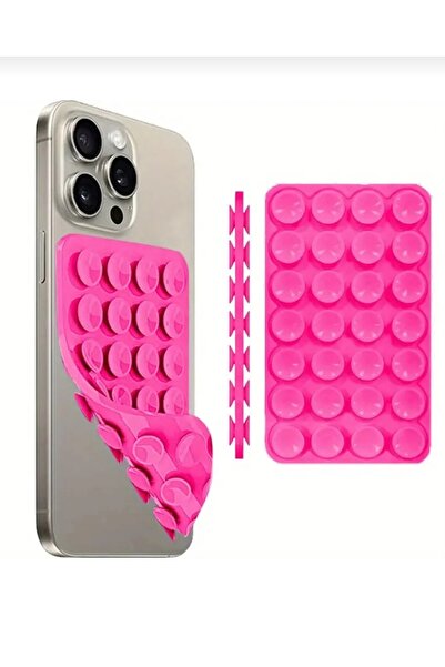CEP-HANE Silikon Vakumlu Telefon Tutacağı 24 Vantuzlu 1 Paket Çift Taraflı Ya...