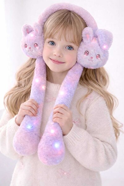 gigigiyim Karakterli Işıklı Sesli Oynar Kulaklı Peluş Çocuk Kulaklık