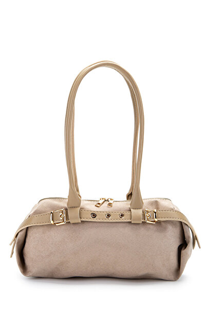 LOVELYSTORE Suede Belt Detailed Medium Size Women's Shoulder Bag Anfora (33X22)