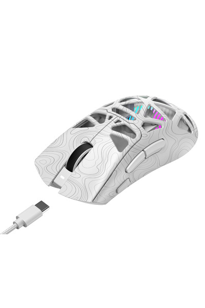 Havit Gamenote MS1043WB Kablosuz Gaming Mouse – 24K DPI, 2.4GHz + BT5.3 + Type-C, Hafif Tasarım, RGB
