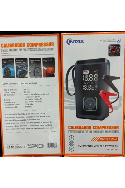 Generic Power Inflator, Calibrador Compressor, Jump Starter& Cordless Air Pump