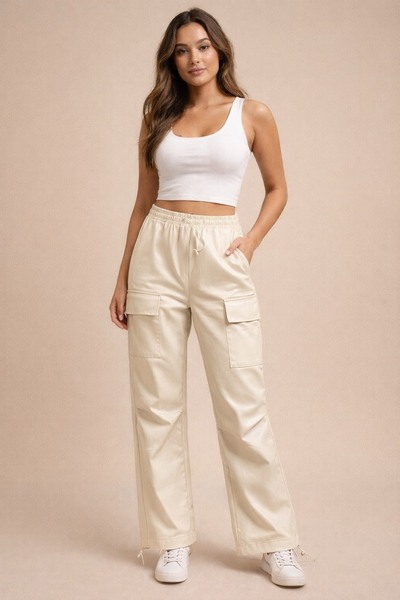 Phonıxwear Deri Kargo Pantolon