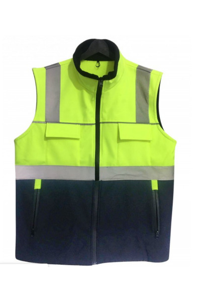 Global YEŞİL-LACİVERT L FOSFORLU KIŞLIK YELEK
