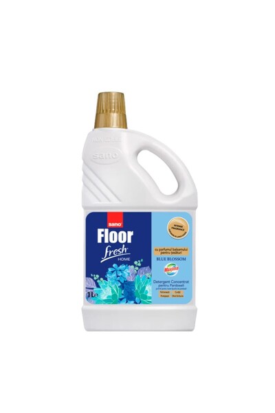 Sano Set of 3 x Floor Fresh Blue Blossom Concentrated Floor Detergent, 1 l