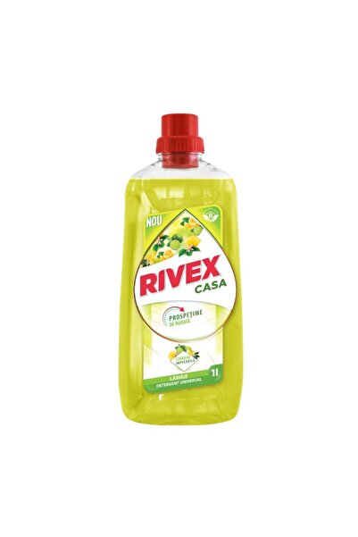 Rivex Set of 4 x Universal Household Surface Cleaner, Lemon, 1 l