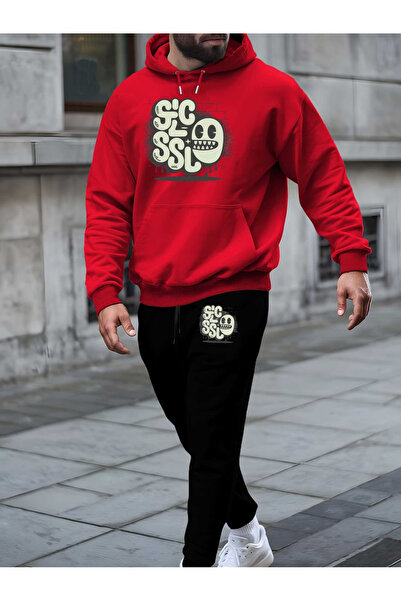 GHZAL Home Collection Unisex Custom Printed Hooded Tracksuit Set -Oversized T...