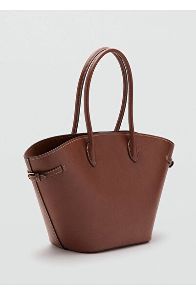 MANGO Woman Çift saplı shopper çanta