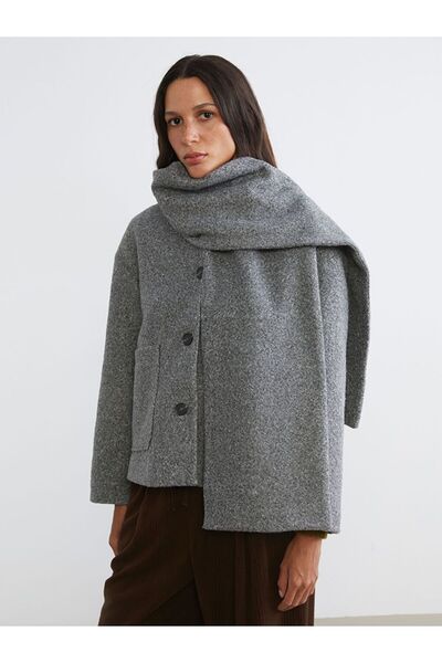 LC Waikiki Lcw Vision Women's Cashmere Jacket with Scarf