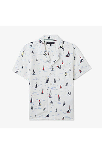 Tommy Hilfiger Çocuk Beyaz Gömlek