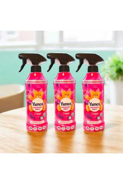 Yumoş Promo Pack Fabric Spray, Orchid, 450 ml X 3