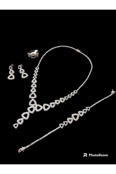 FASHION Silver bracelet with a wristband and beads