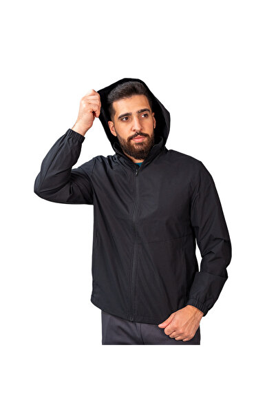 Giordano جاكيت سورونا للرجال مقاوم للرياح - سحاب كامل من البوليستر وخفيف الوزن