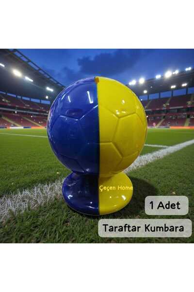 ÇEÇEN HOME Fenerbahçeli Taraftar Top Kumbara Sarı-Lacivert Fenerbahçeli Çocuk...