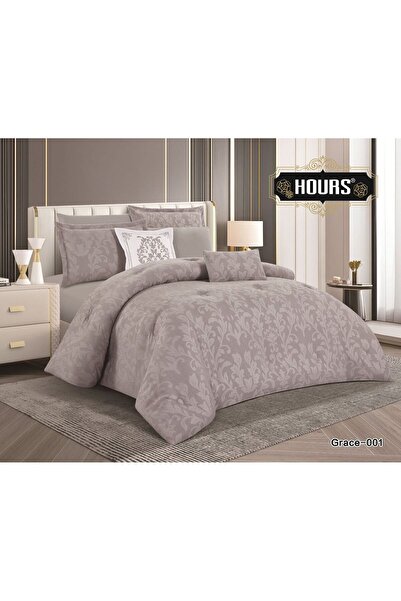 HOURS Summer Jacquard Double Bedspread Set, 8 Pieces