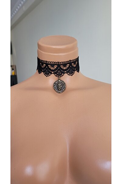 LO ADORO February 14Th Vintage Victorian Black Lace Gothic Necklace Choker Sk...