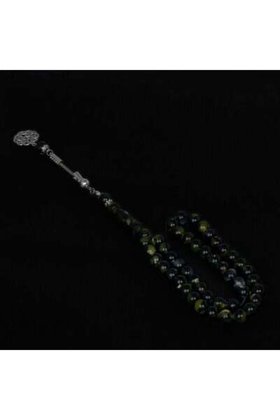 Shaka Khatam Green Veined Bakelite Prayer Beads