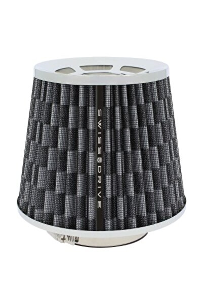 Swiss Drive Universal car air intake sports filter with carbon fiber adapters