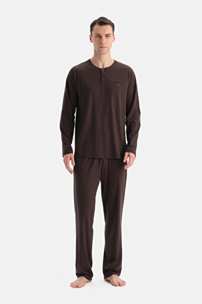 Dagi Комплект панталони и тениска с ръкави от памук и модал Reglan