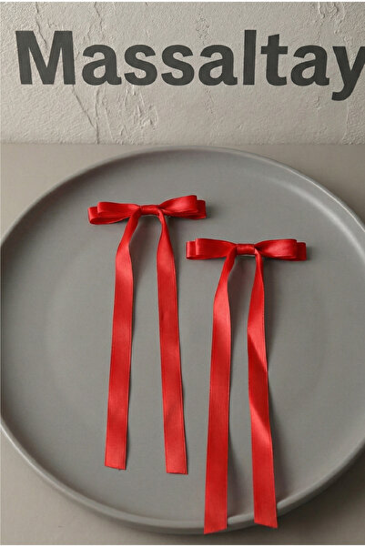 Massaltay Fiyok Toka 2-Pack Satin Hair Clips – Stylish, Durable, Everyday and...