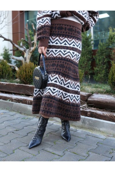 MODA Örgü desenli etek