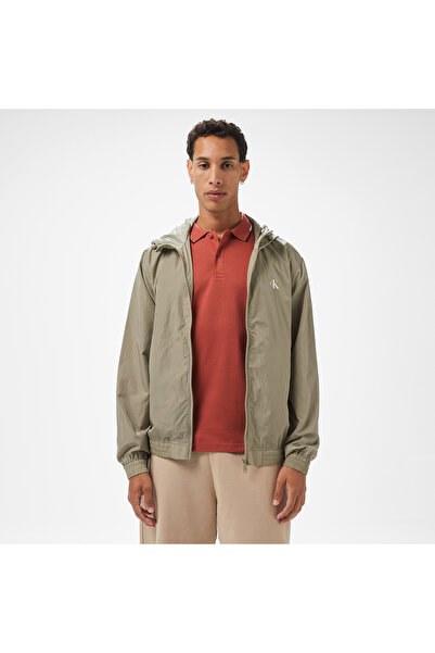 Calvin Klein Nylon Erkek Gri Ceket
