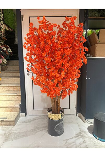 Marrone Turuncu Yapay Ağaç Son 1 adet 180 cm Bol Yapraklı Lüx Model