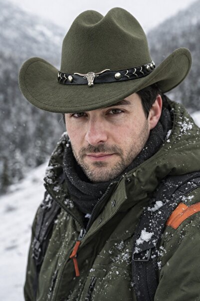 LAGRANZE Men's Legendary Western Cowboy Hat