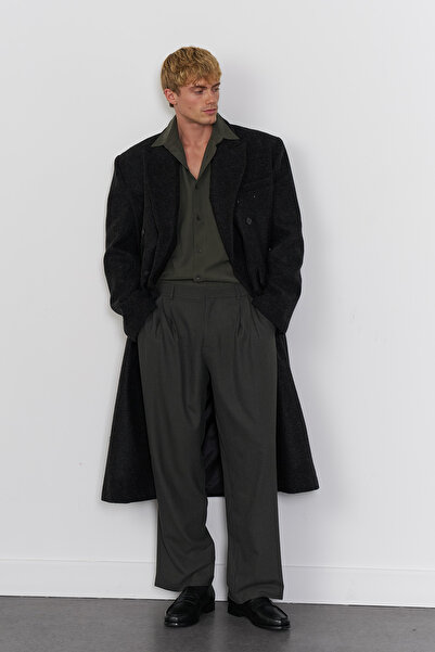 Beyyoglu Kemer Detaylı İki Pile Pantolon