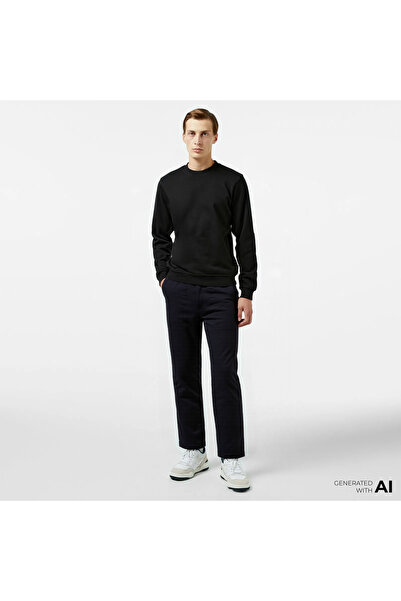 Calvin Klein Linen Erkek Siyah Pantolon